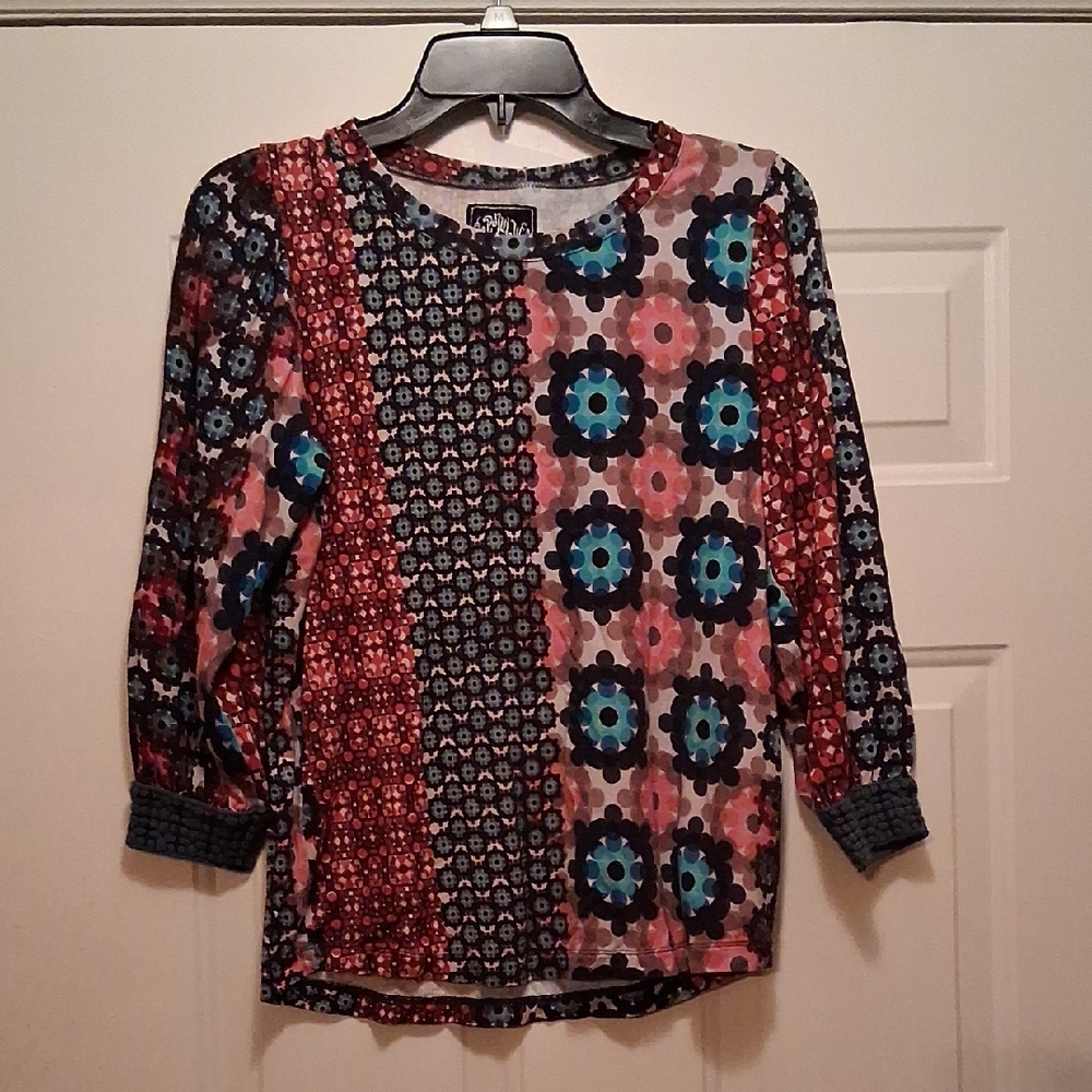 Vibrantly Colored Anthropologie Cap Juluca Top